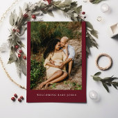 Foto Hello Baby Modernes Winterfestival Kinderdusc Einladung