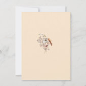 Foto Herbst Boho Wildblume Hochzeit speichern das  Save The Date (Rückseite)