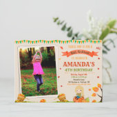 Foto Herbst-Herbstfest Einladung (Stehend Vorderseite)