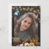 FOTO Herbst rustikale Holzabschlussparty Einladung (Rückseite)