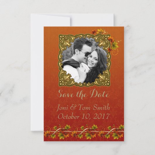 Foto Herbst Save the Date (Vorderseite)