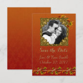 Foto Herbst Save the Date (Vorne/Hinten)