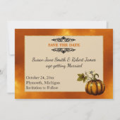 Foto Herbst Save the Date Einladung (Rückseite)