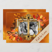 Foto Herbst Save the Date Einladung (Vorne/Hinten)