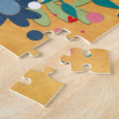 Foto Herz Blume Rosa Gelbe Hübsche Mama Puzzle (Seite)