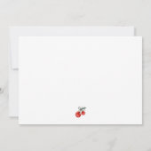 Foto Herz Blumenkohl auf Top Baby Girl Dusche Einladung (Rückseite)