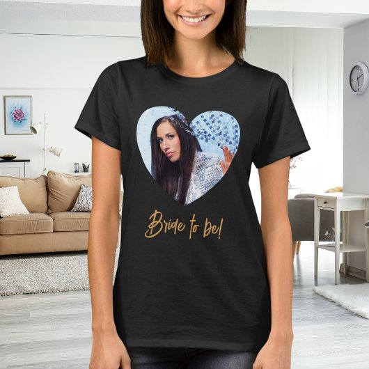 Foto-Herz Braut in spe T-Shirt