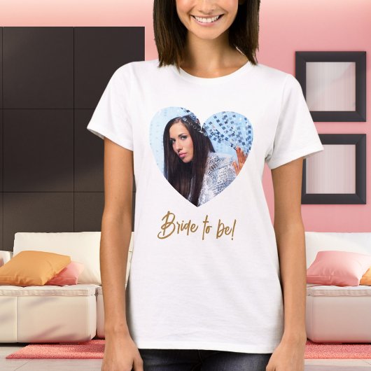 Foto-Herz Braut in spe T-Shirt