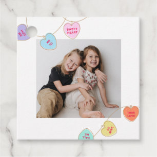 Foto Herz Candy Valentinstag Geschenkanhänger