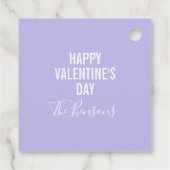 Foto Herz Candy Valentinstag Geschenkanhänger (Rückseite)