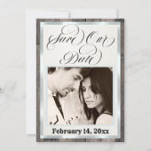 Foto & Herz - Creme Save The Date (Vorderseite)