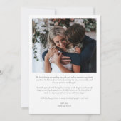 Foto Herz handgeschriebene Hochzeit Danke (Rückseite)