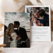 Foto Herz handgeschriebene Hochzeit Danke