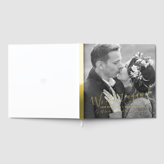 Foto Herz hat es wieder geheiratet Foto Hochzeit Gästebuch (Voll)