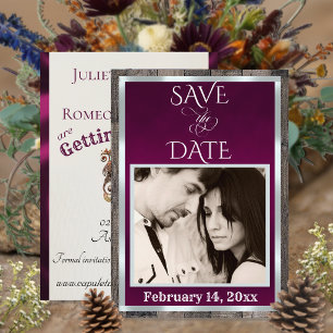 Foto & Herz - Pflaume Save The Date