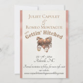 Foto & Herz - Roségold Save The Date (Rückseite)