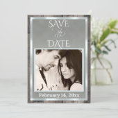 Foto & Herz - Weise Save The Date (Stehend Vorderseite)