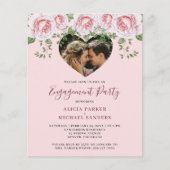 Foto-Herzengagierungspartei Einladung (Vorderseite)