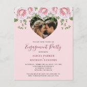 Foto-Herzengagierungspartei Einladung Flyer (Vorne)