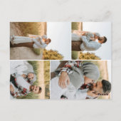 Foto Herzkalligraphie Paare Dusche Postkarte (Rückseite)