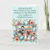 Foto, herzliche Ostern wünscht Ihnen. . Karte (Vorderseite)
