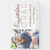 Foto Herzlichen Glückwunsch Calligrafy Abschluss B Banner (Vertikal)