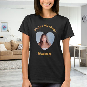 Foto Herzname Geburtstag T-Shirt
