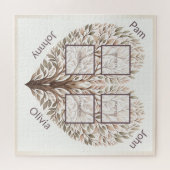 Foto Herzpuzzle Vier Fotos hinzufügen Puzzle (Horizontal)