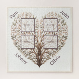 Foto Herzpuzzle Vier Fotos hinzufügen Puzzle