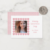 Foto Herzrasse Valentinenkarte Mitteilungskarte (Vorderseite/Rückseite Beispiel)