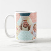 Foto Hexagon | Vierfarbiges Muster - BildCollage Kaffeetasse (Links)