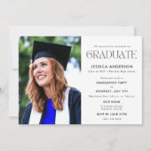 Foto High School Graduation Party Ankündigung (Vorderseite)