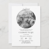 FOTO Himmelsgedicht Feier zur Beerdigung des Leben Einladung (Vorderseite)