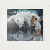 Foto-Hintergrund Eisbär-Abschiedsparty Wandteppich (Vorderseite (Horizontal))