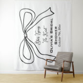 Foto-Hintergrund für das Brautparty "Knot Black Bo Wandteppich (Beispiel)