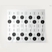 Foto-Hintergrund für das Dreifach-Logo-Unternehmen Wandteppich (Vorderseite (Horizontal))