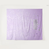 Foto-Hintergrund für Lila Rose Silver und Light Wandteppich (Vorderseite (Horizontal))