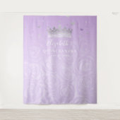 Foto-Hintergrund für Lila Rose Silver und Light Wandteppich (Vorderseite)