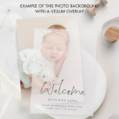 Foto Hintergrund für Vellum Geburtshilfeverkündung Ankündigung