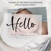 Foto Hintergrund für Vellum Geburtshilfeverkündung Ankündigung