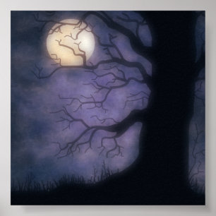 Foto-Hintergrund Halloweens Nite Poster