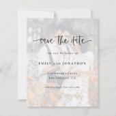 Foto Hintergrund QR Hochzeit speichern Datum (Vorderseite)