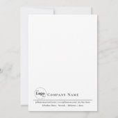 Foto-Hintergrund Typografie Open House Einladung (Rückseite)