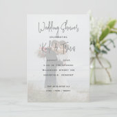 Foto Hintergrund Verlobung Einladungen (Stehend Vorderseite)