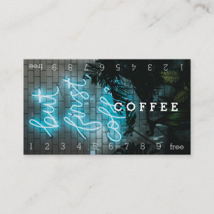 Foto-Hintergrunderloyalty-Kaffeekarte Treuekarte
