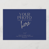 Foto-Hintergrundkarte 7x5 für Vellum Save the Date Einladung (Vorderseite)