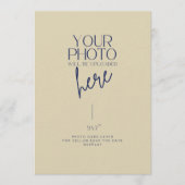 Foto-Hintergrundkarte für Vellum Save the Date Einladung (Vorderseite)