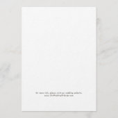 Foto-Hintergrundkarte für Vellum Save the Date Einladung (Rückseite)