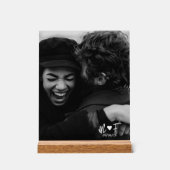 Foto hinzufügen | Benutzerdefinierter freier Text Acrylschild (Vorderseite)