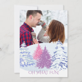 FOTO HINZUFÜGEN - FARBweihnachtsbäume verändern Einladung